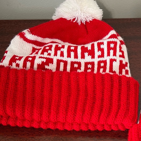 H Wolf & Sons Other - Vintage Arkansas Razorbacks Beanie Knit Cap Hat with Pom Adult by H Wolf & Sons